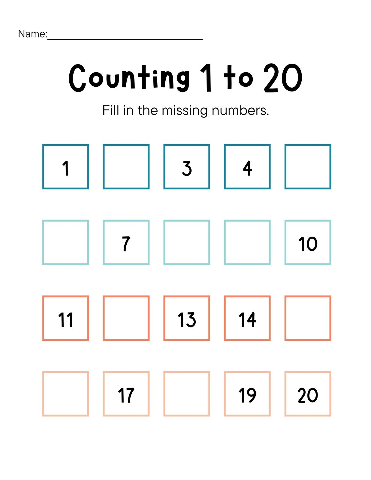 Free Custom Printable Preschool Worksheet Templates Canva