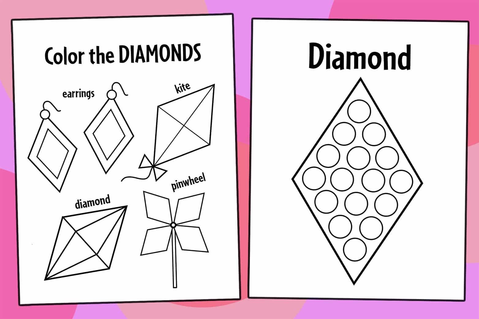 Free Diamond Worksheet Download Free Diamond Worksheet Png Images Free Worksheets On Clipart Library