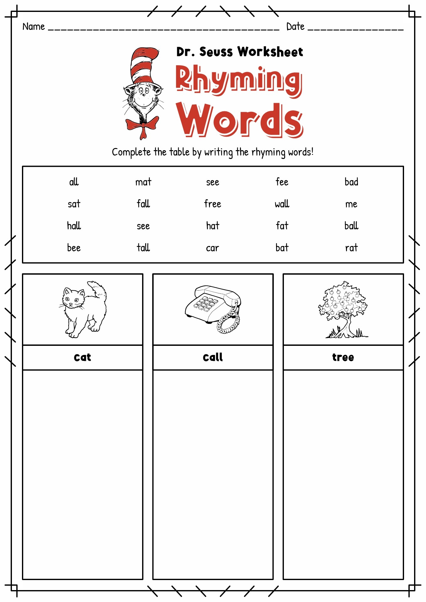 Free Doctor Seuss Worksheet Download Free Doctor Seuss Worksheet Png Images Free Worksheets On Clipart Library