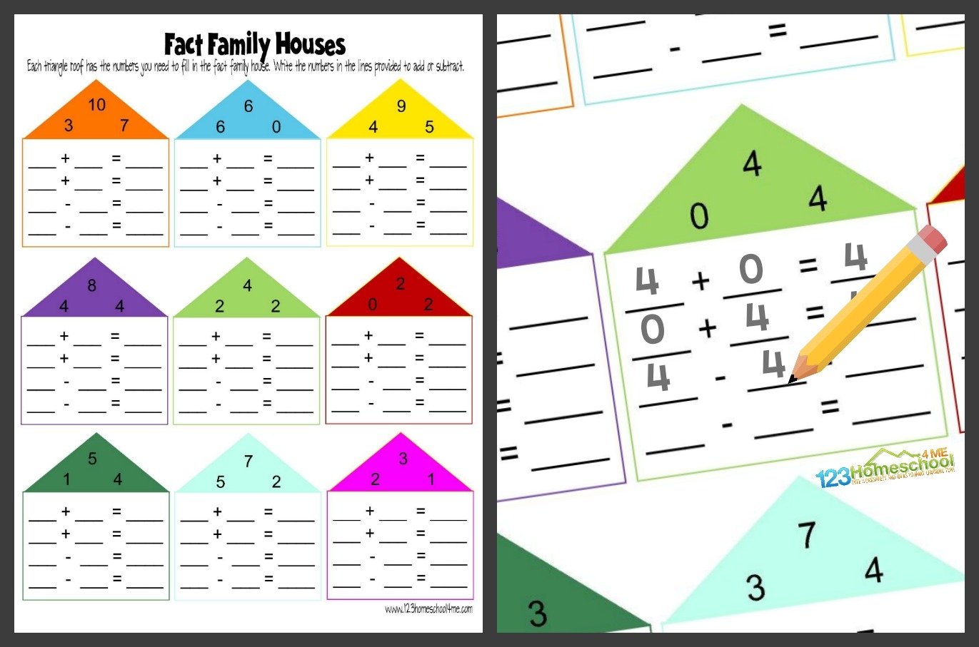 Family Math Worksheets Kindergarten