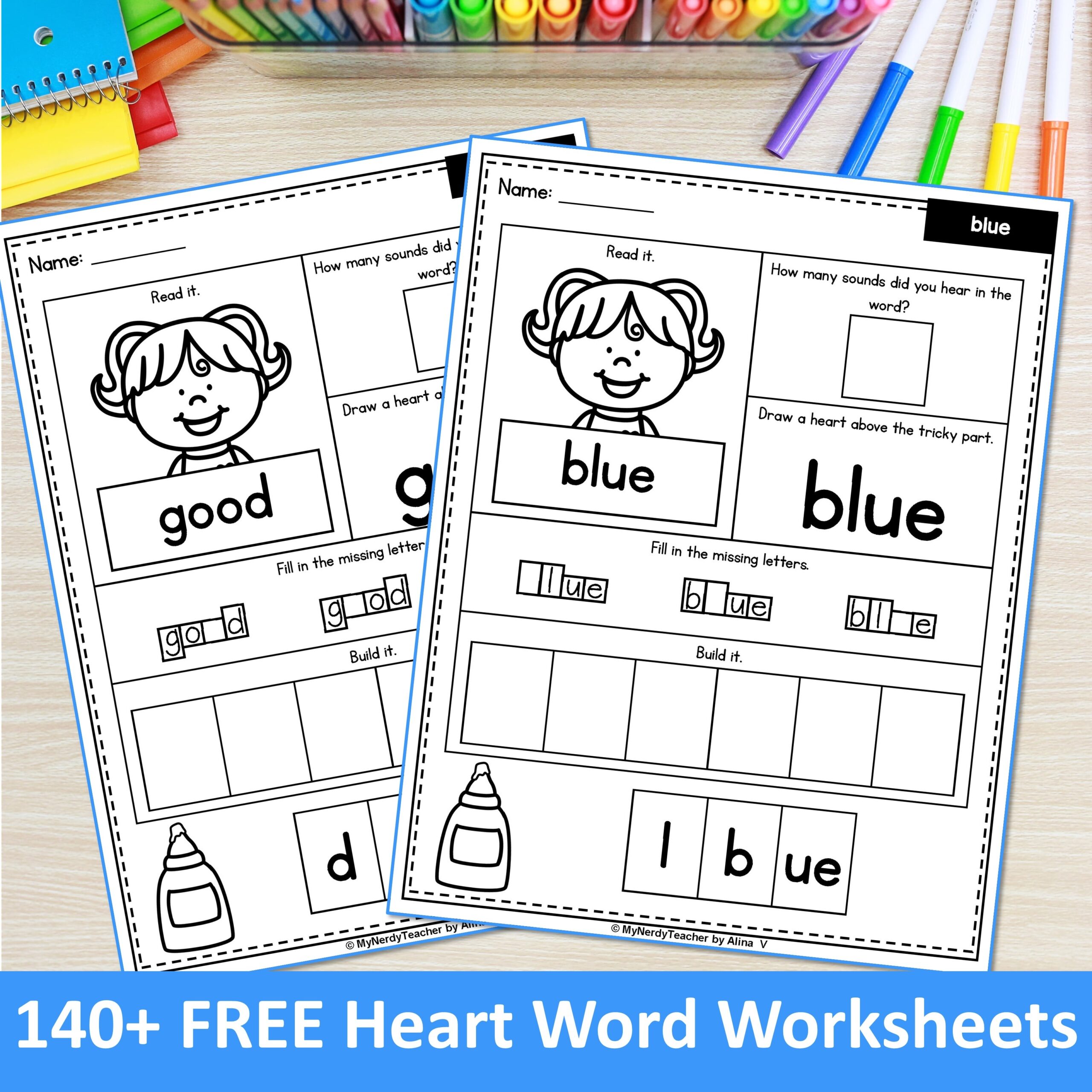 Free Heart Word Worksheets Bundle My Nerdy Teacher Free Heart Word Worksheets Bundle My Nerdy Teacher
