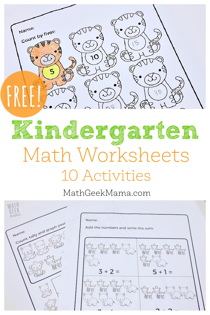 Worksheet Kindergarten Math