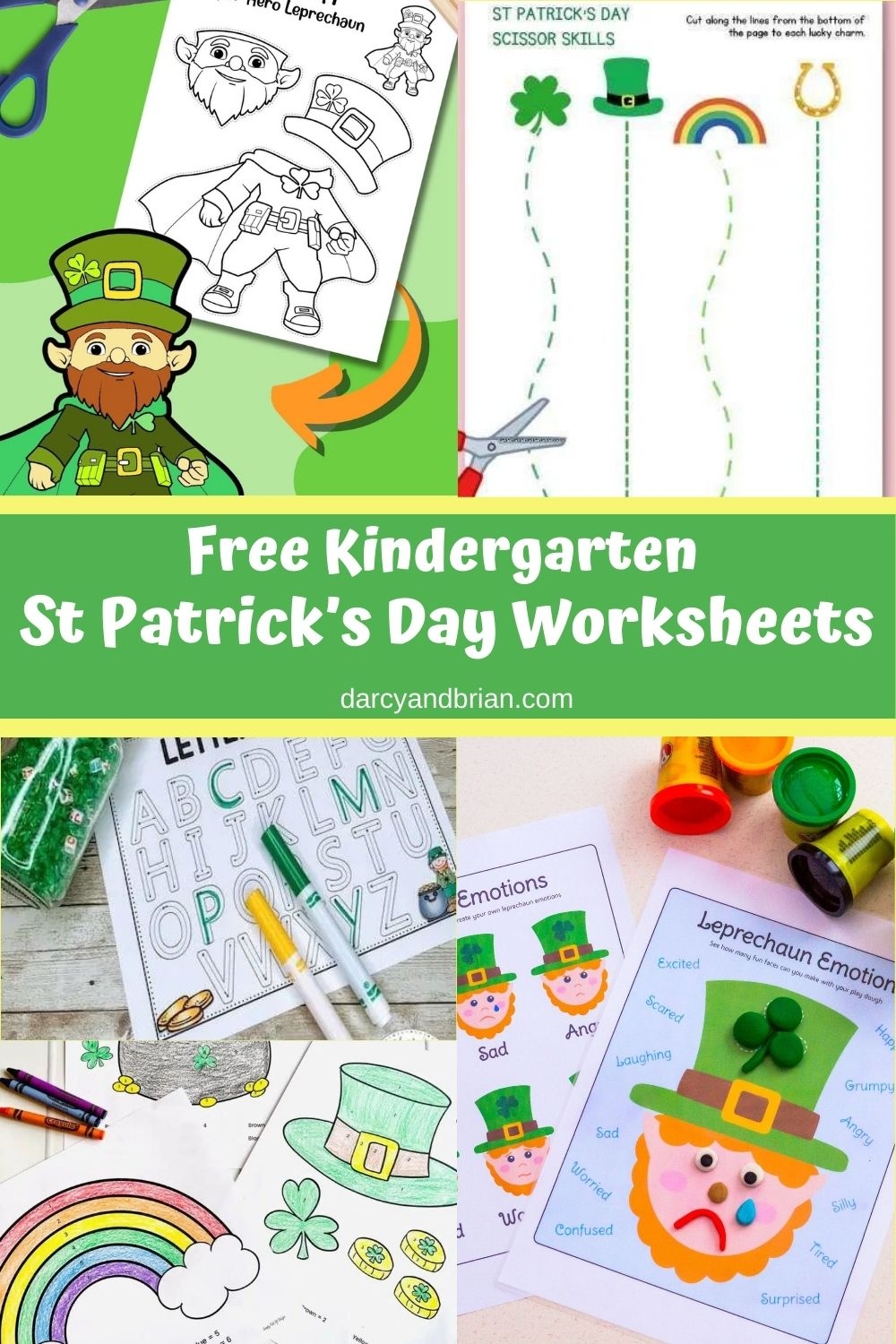 Free Kindergarten St Patrick s Day Worksheets