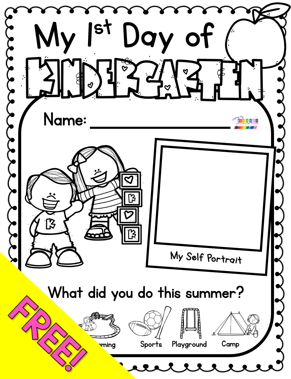 FREE Lesson Plans For The First Day Of Kindergarten Keeping My Kiddo Busy