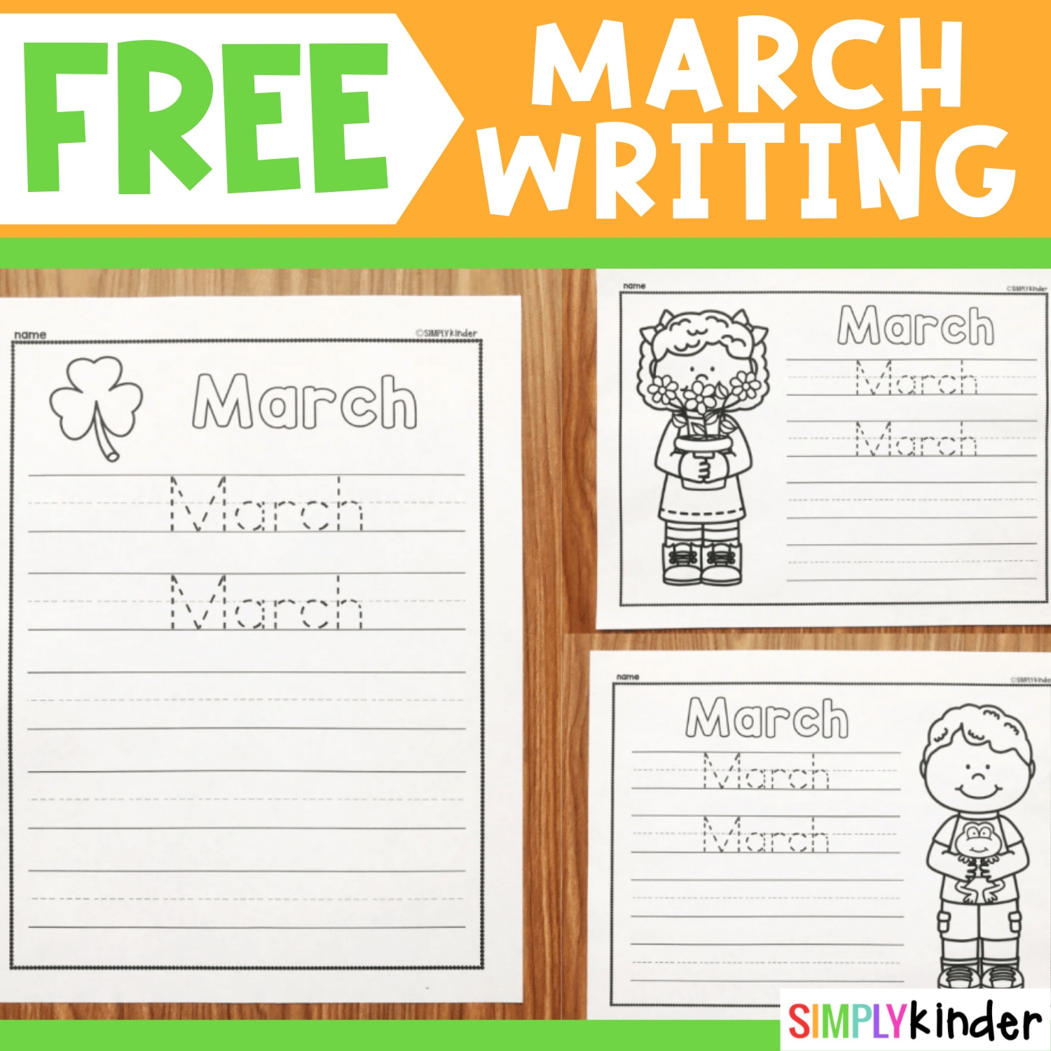 Free March Kindergarten Worksheets