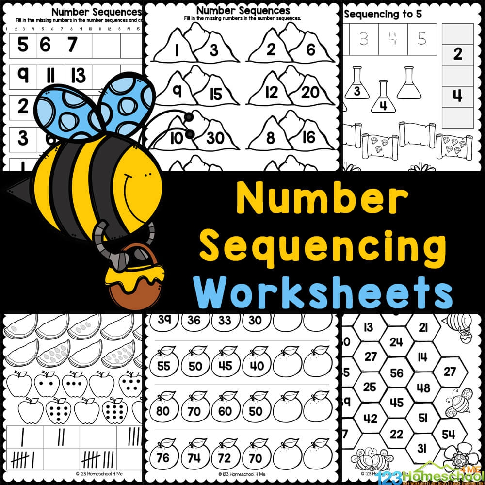 Free Number Sequencing Worksheets For Kindergarten Free Number Sequencing Worksheets For Kindergarten