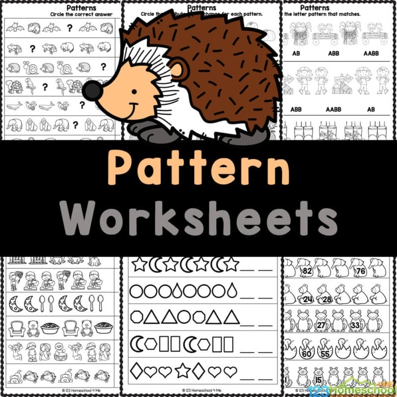 FREE Pattern Worksheets For Preschool Kindergarten And First Grade FREE Pattern Worksheets For Preschool Kindergarten And First Grade