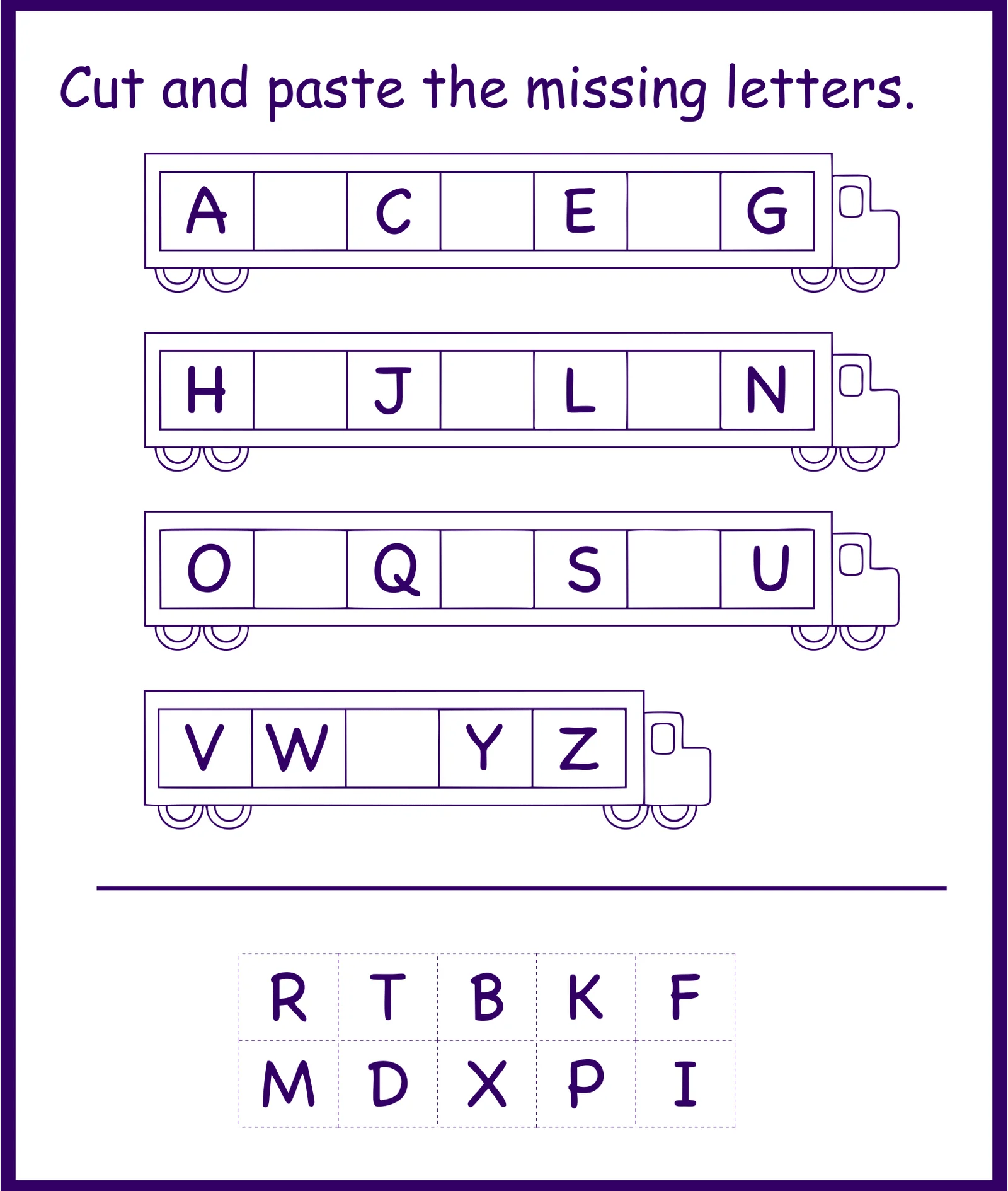 Free Printable Abc Worksheets For Kindergarten Worksheets Library