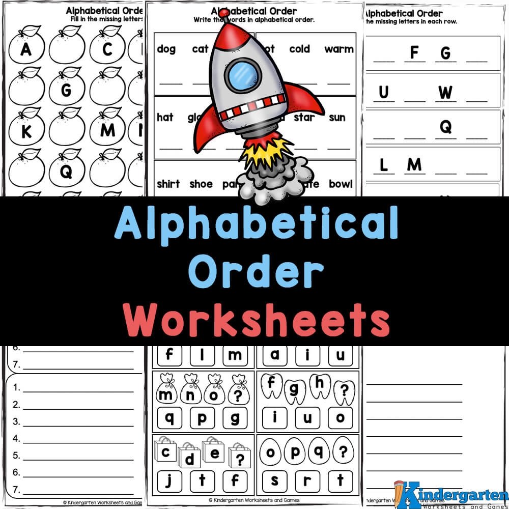 FREE Printable Alphabetical Order Worksheets For Kindergarten