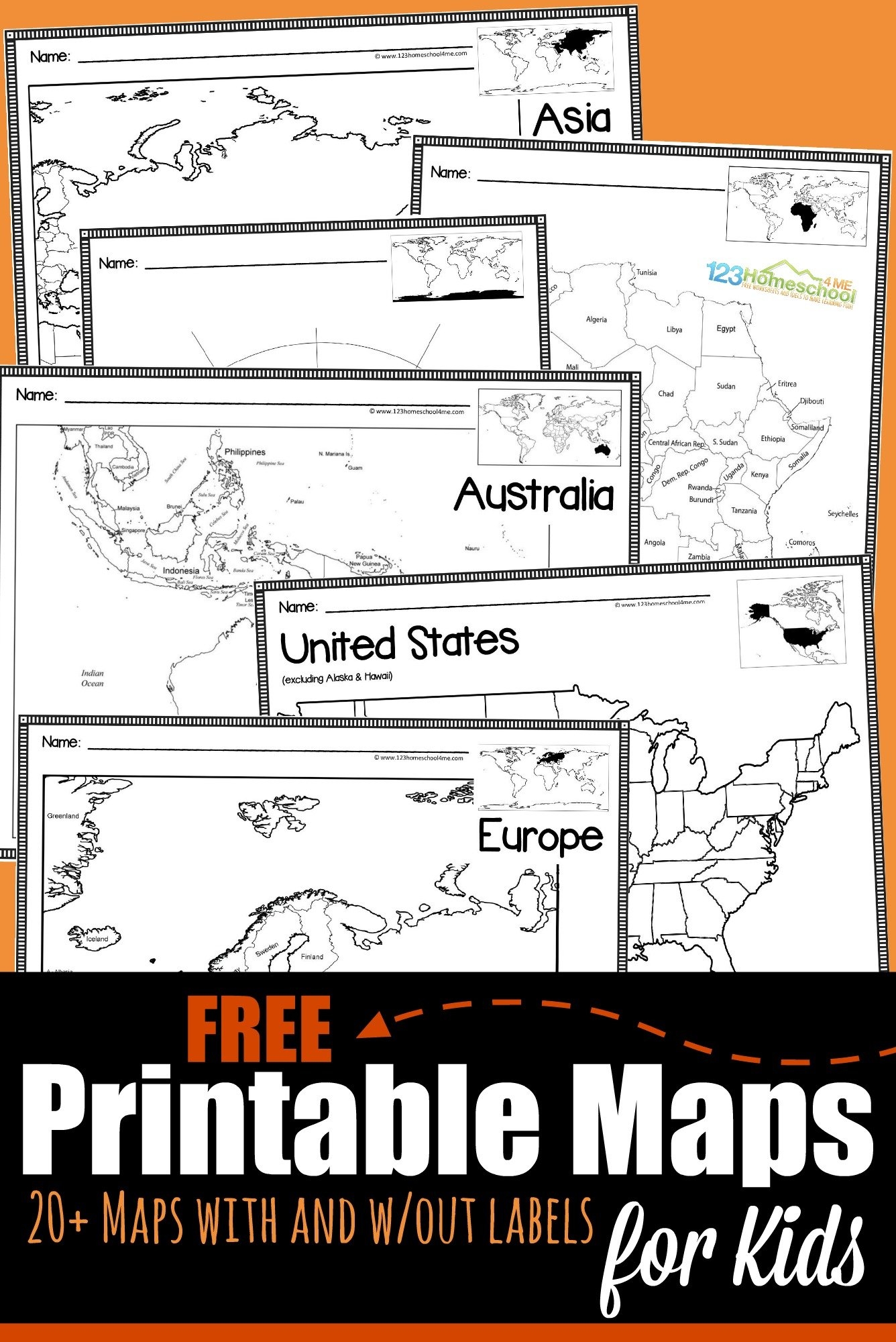 Kindergarten Map Worksheets Free