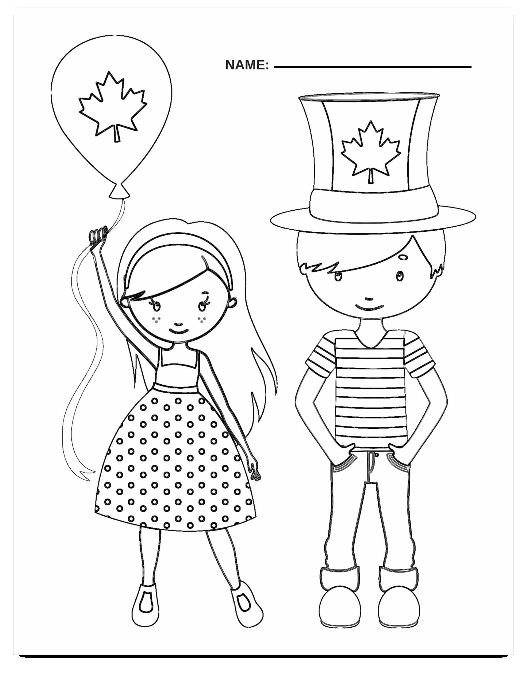 Free Printable Canada Day Preschool Learning Package