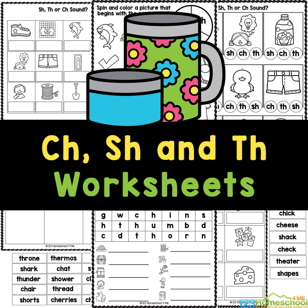 Printable Th Blending Sounds Worksheet Kindergarten