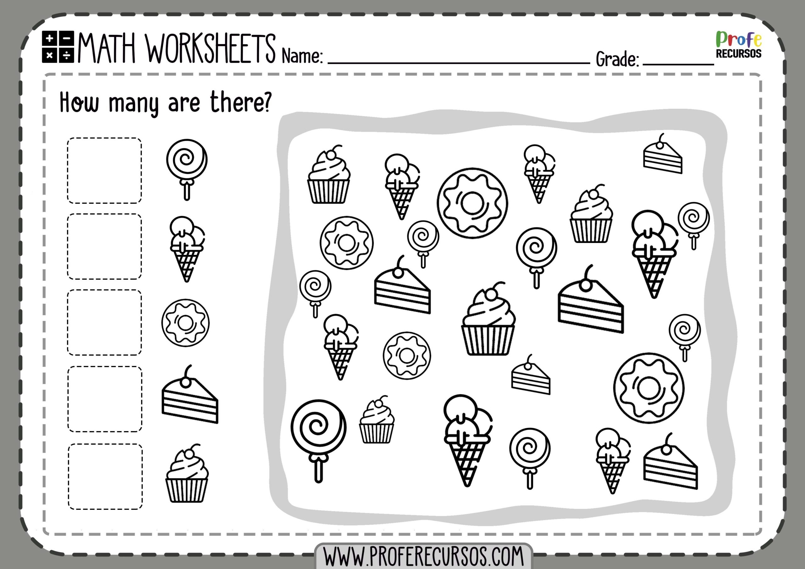 Free Printable Counting Worksheets For Kindergarten Worksheets 