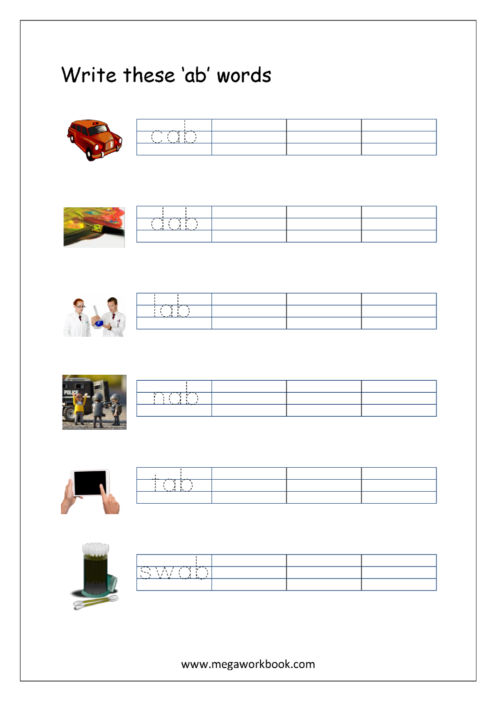 Cvc Rhyming Words Worksheet For Kindergarten