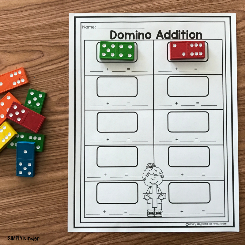 Free Printable Domino Addition Simply Kinder
