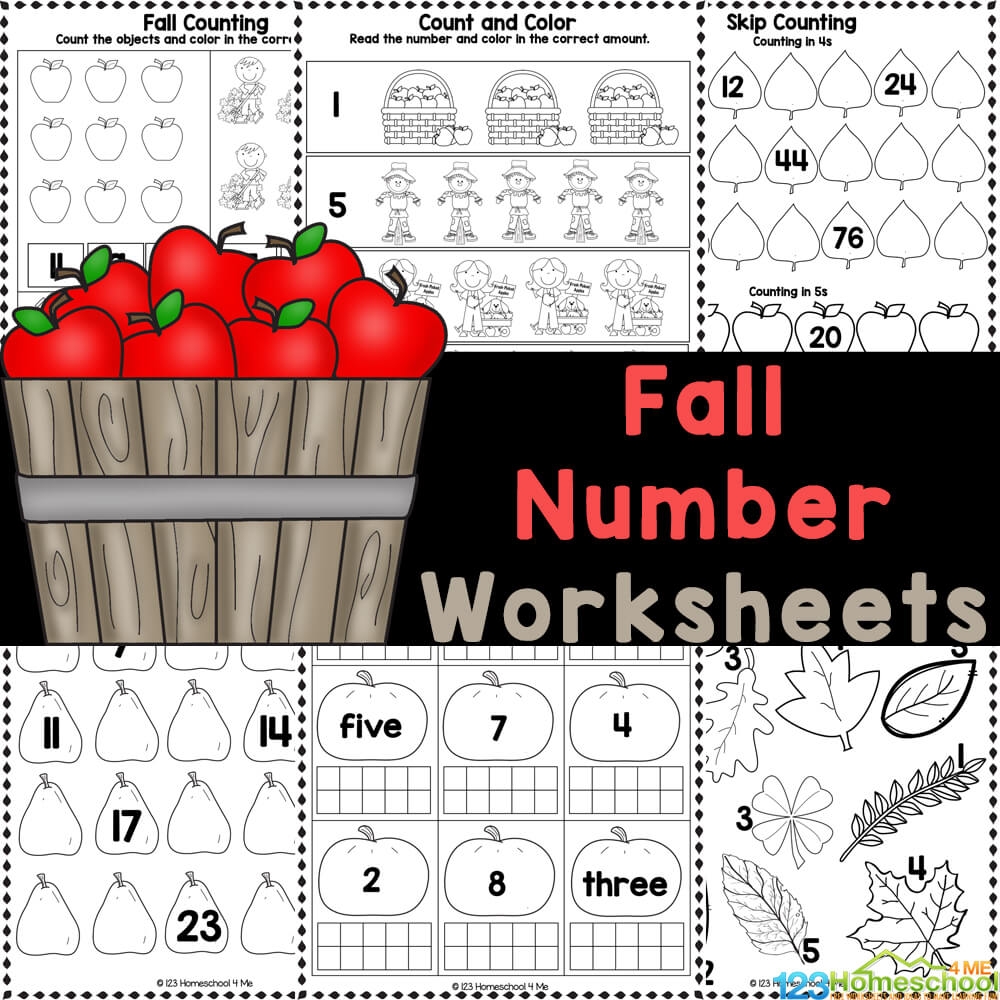 Fall Printable Worksheets Kindergarten