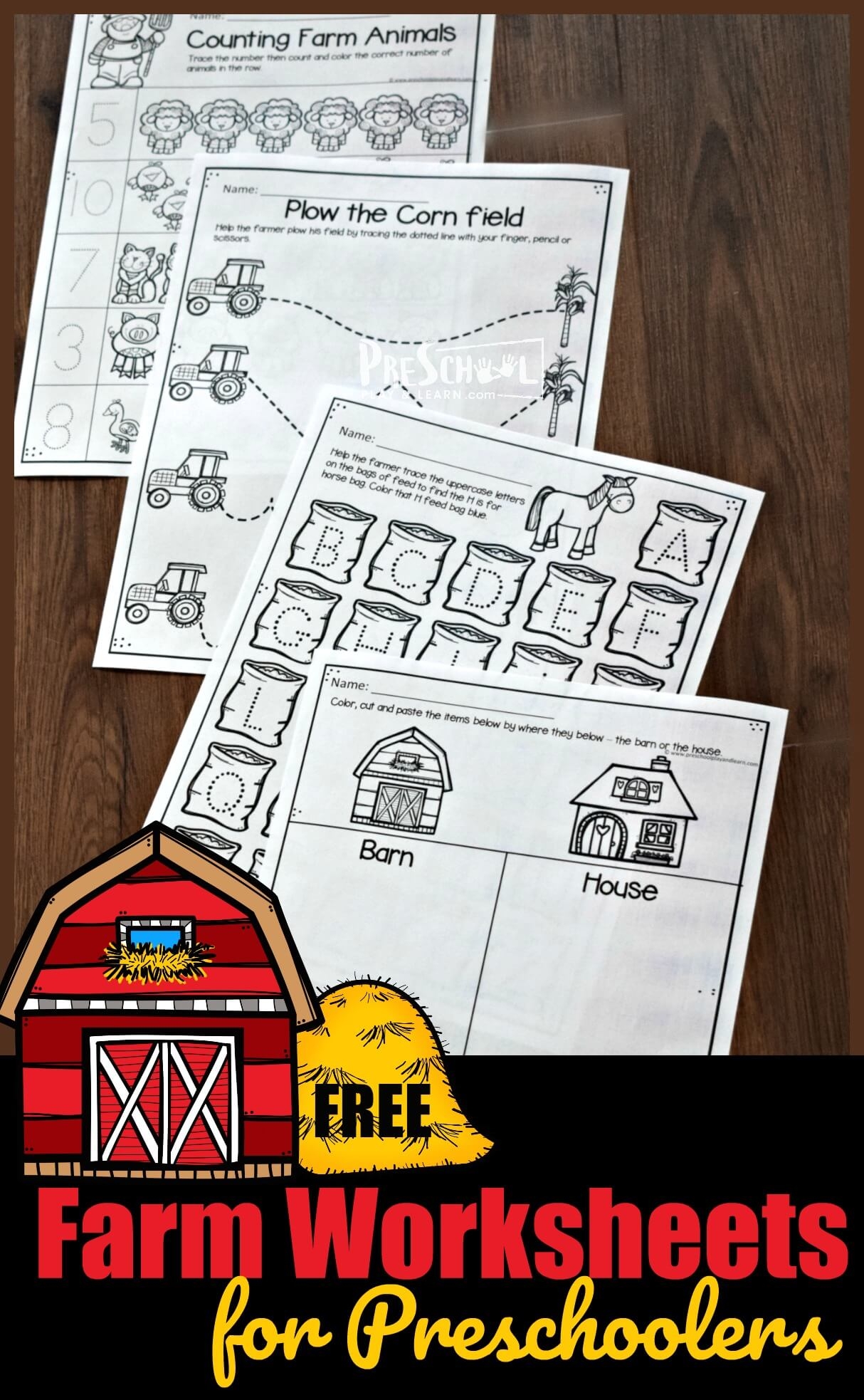 FREE Printable Farm Worksheets And Activities For Preschool FREE Printable Farm Worksheets And Activities For Preschool