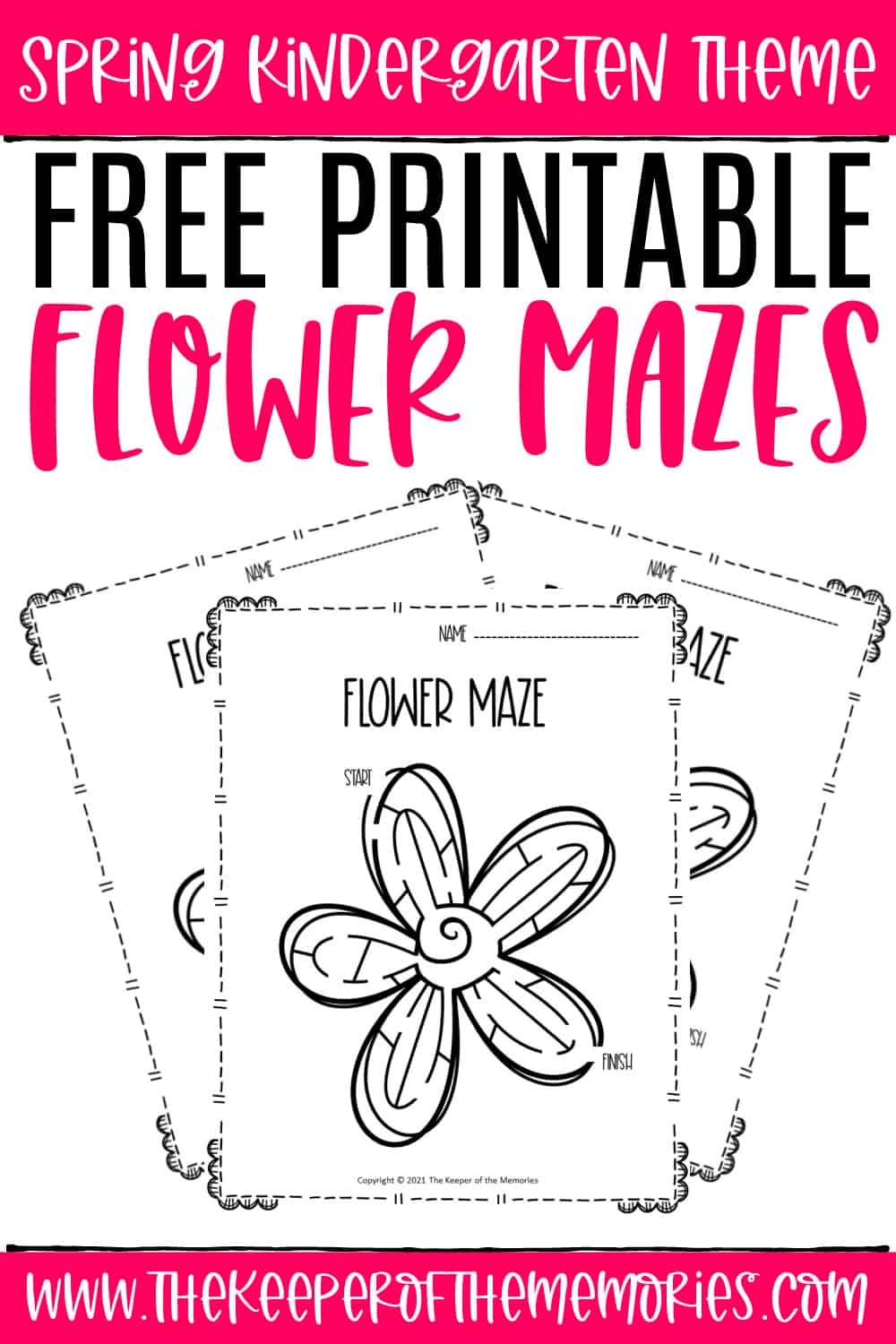 Free Flower Worksheets For Kindergarten