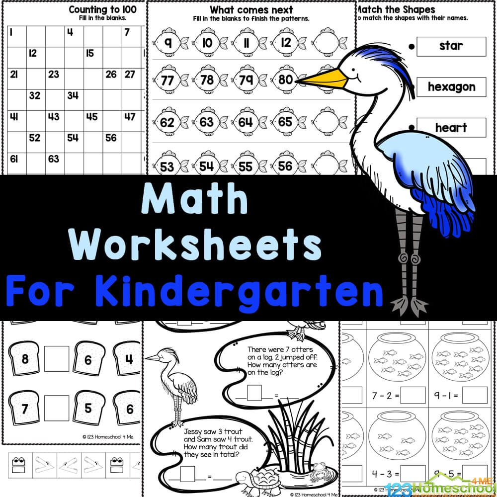 Kindergarten Maths Worksheets Free Printables