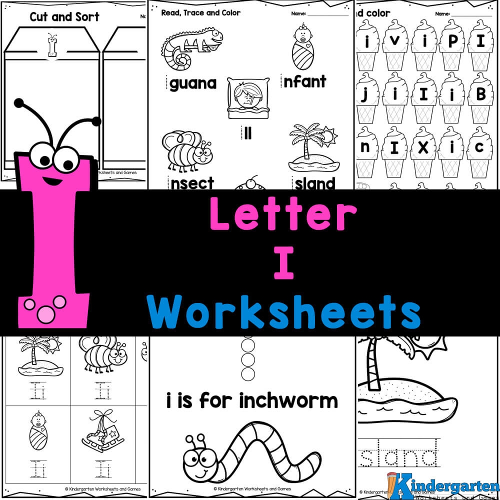 Free Kindergarten Letter I Worksheets