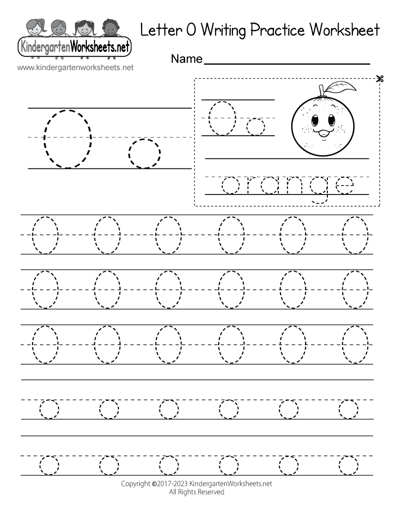 Free Kindergarten Blank Writing Worksheets