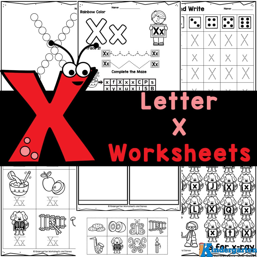 Free Letter X Worksheets For Kindergarten