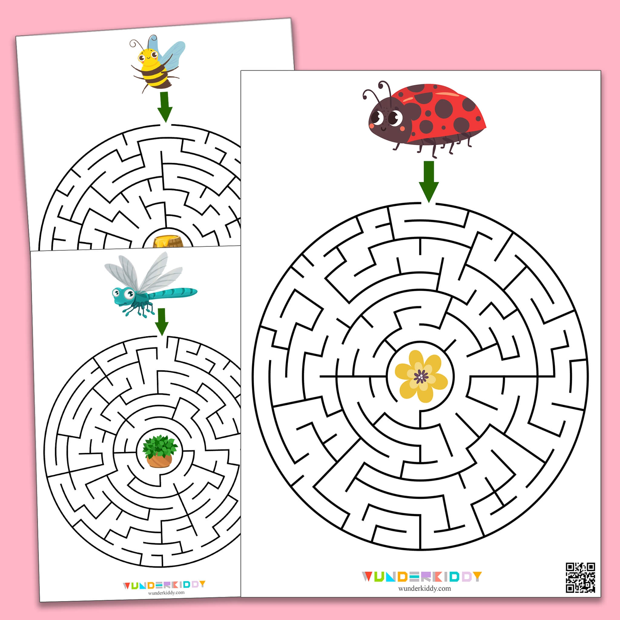 Printable Maze Worksheets For Kindergarten