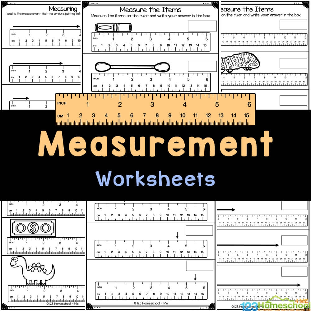 Math Worksheets For Kindergarten Measurement