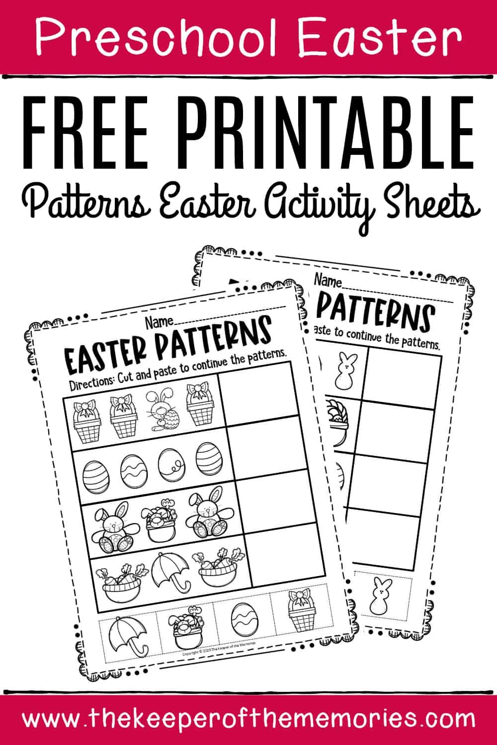 Printable Kindergarten Easter Worksheets
