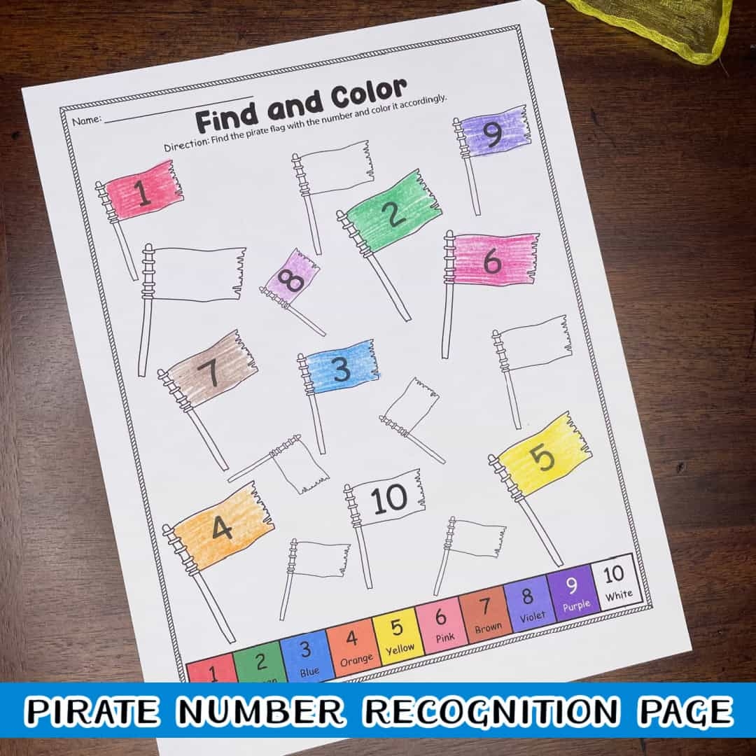 Free Printable Pirate Math Worksheets