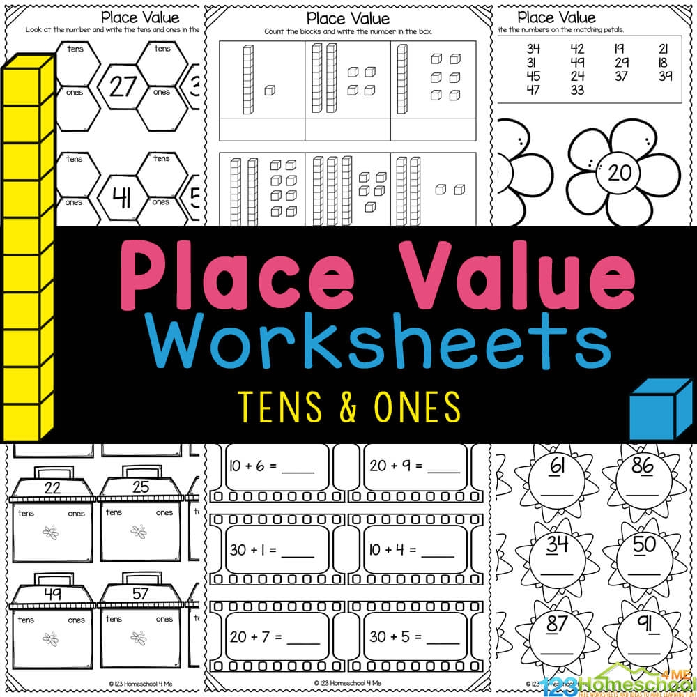  Free Printable Place Value Tens And Ones Worksheets For 