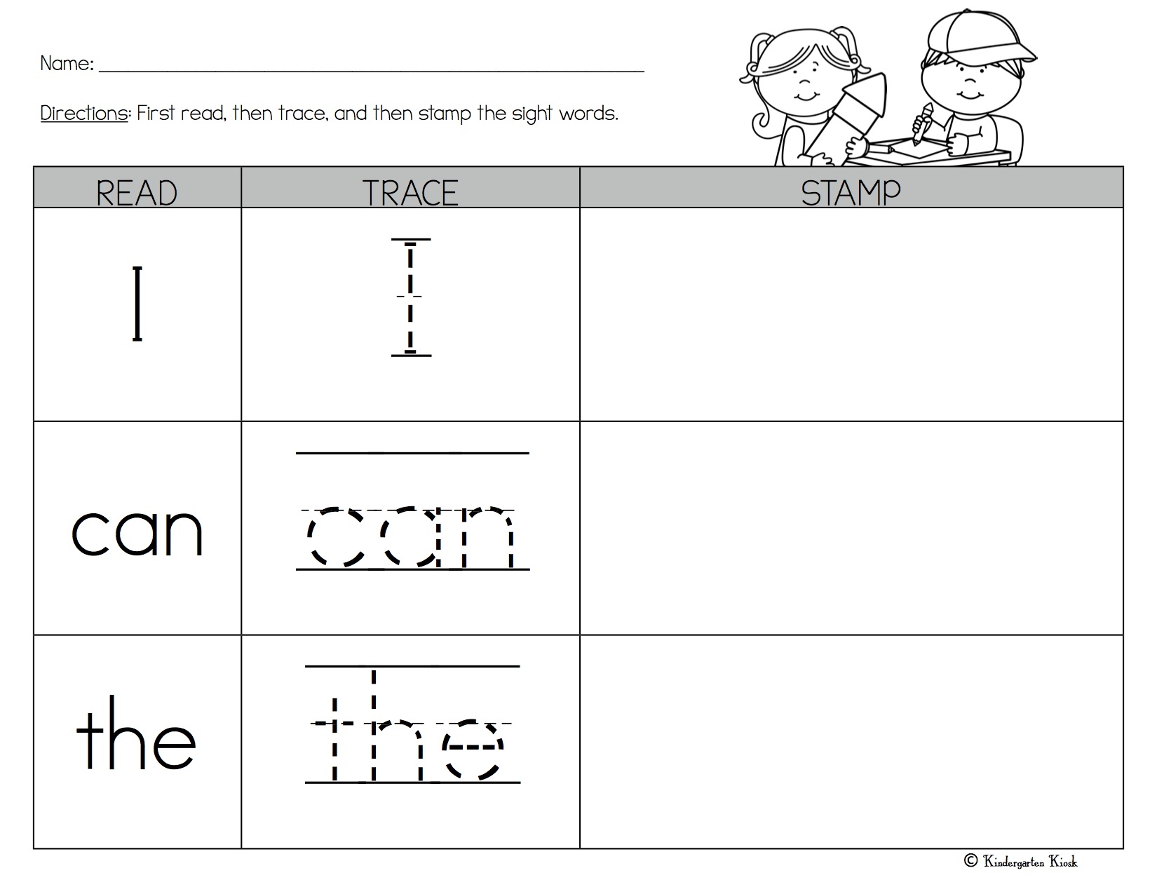 Free Printable Sight Word Practice With Worksheet Kiddoworksheets Worksheets Library
