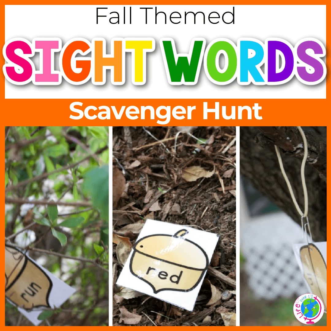 Free Printable Sight Word Scavenger Hunt For Fall