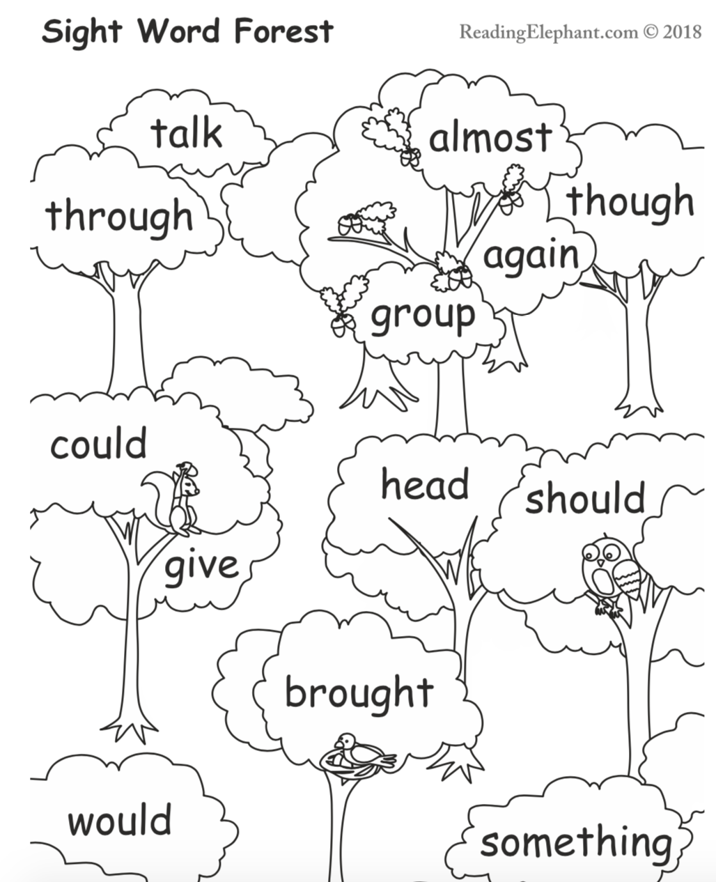 Free Kindergarten Sight Word Must Worksheets