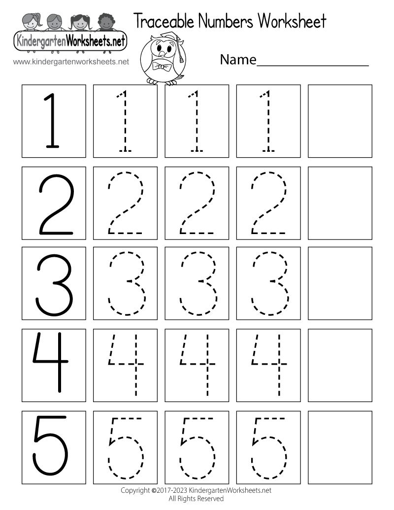 Free Printable Traceable Numbers Worksheet Free Printable Traceable Numbers Worksheet
