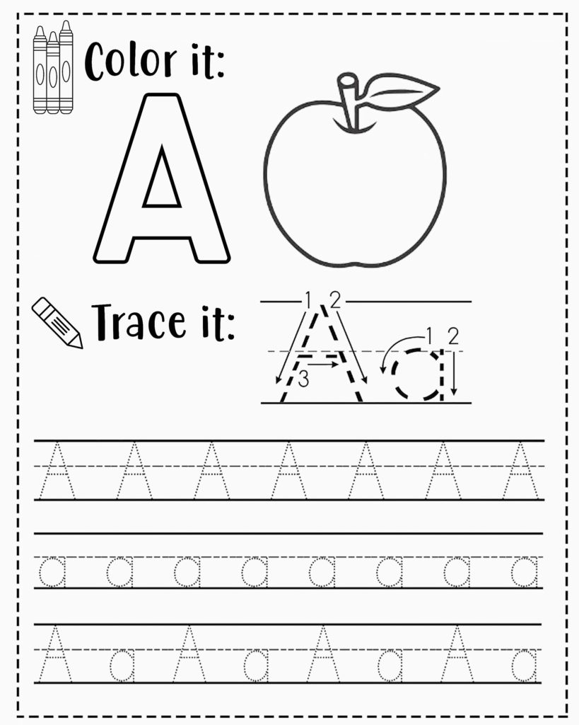 Free Printable Kindergarten Worksheets Tracing Letters Free Printable Kindergarten Worksheets Tracing Letters