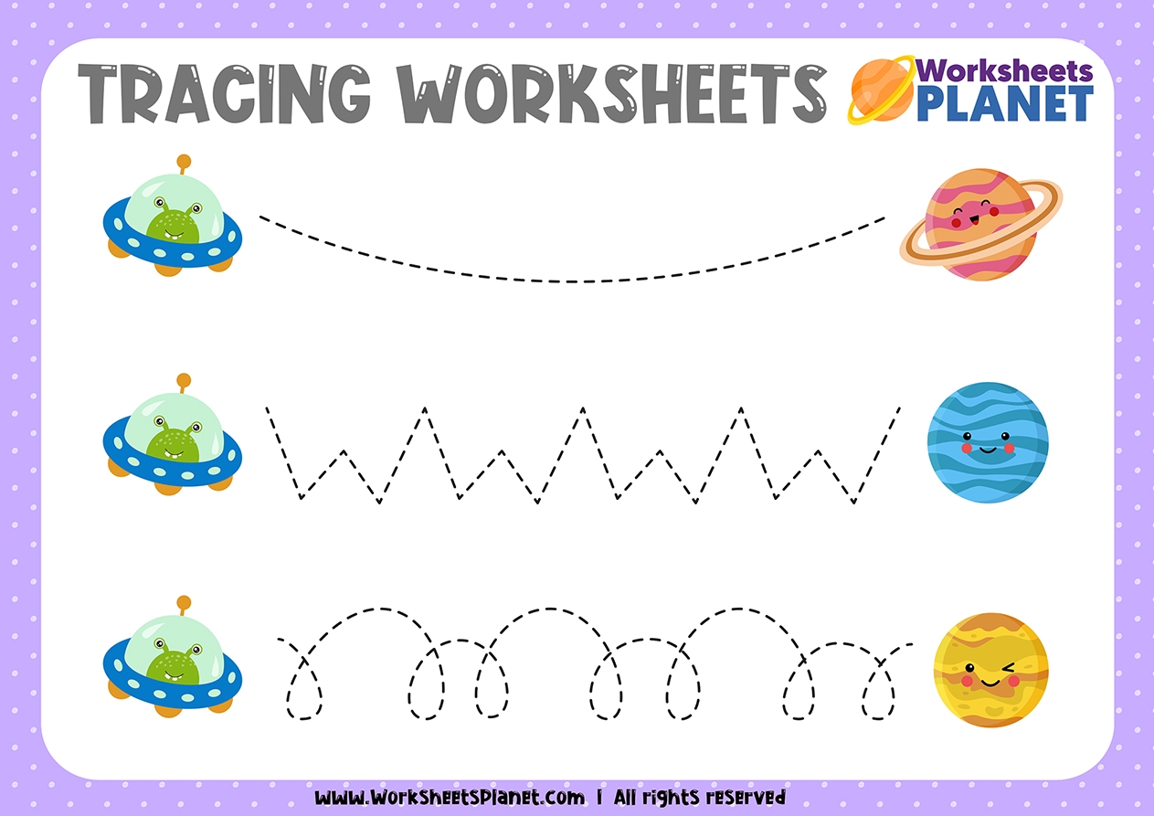 Free Printable Tracing Worksheets For Kindergarten