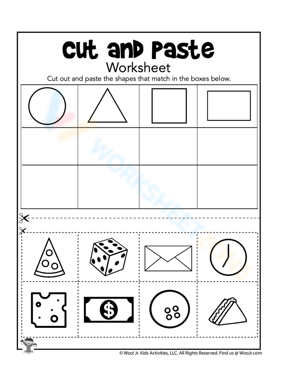 Free Printable U0026 Interactive Sorting Shapes Worksheets 