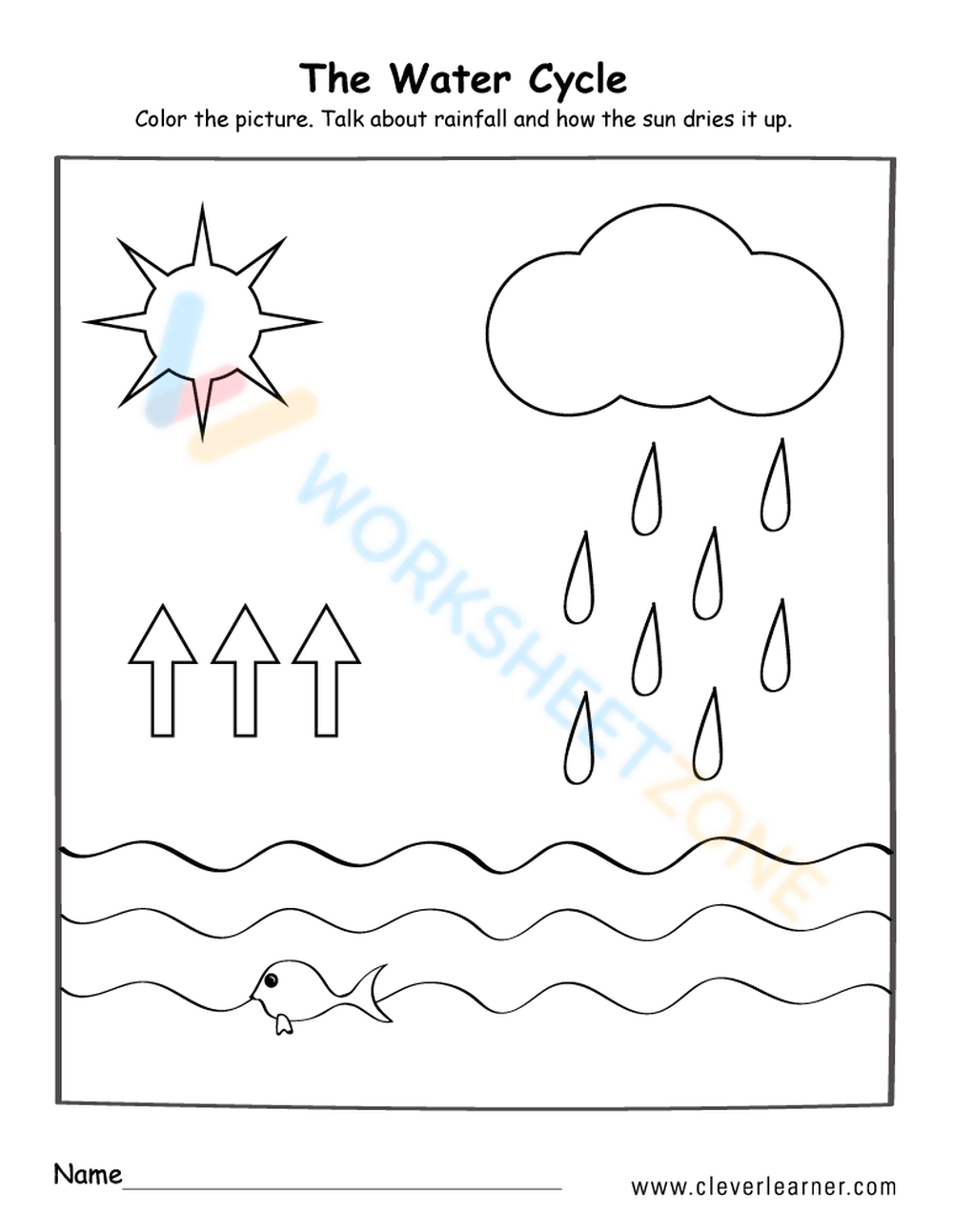 Free Printable Water Cycle Worksheets For All Grades Worksheets Library