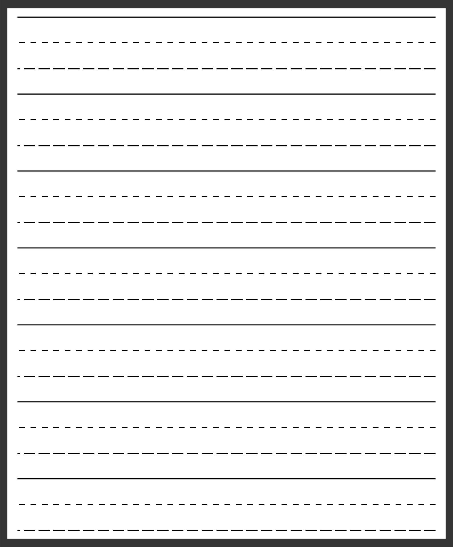 Free Printable Writing Paper With Lines For Kindergarten Download Free Printable Writing Paper With Lines For Kindergarten Png Images Free Worksheets On Clipart Library