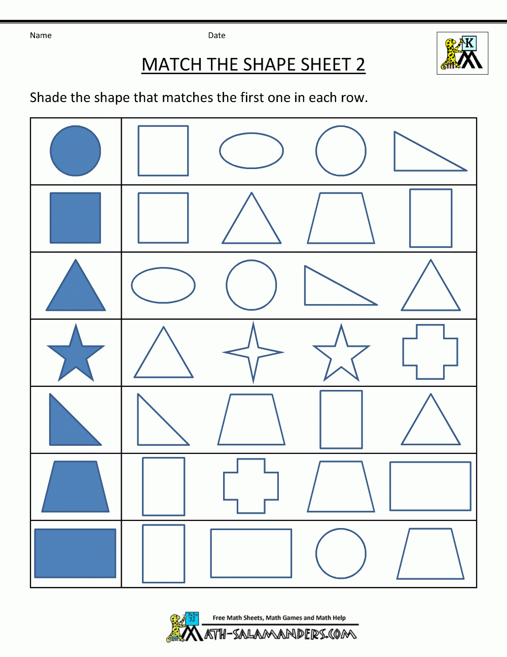 Printable Practice Worksheets For Kindergarten