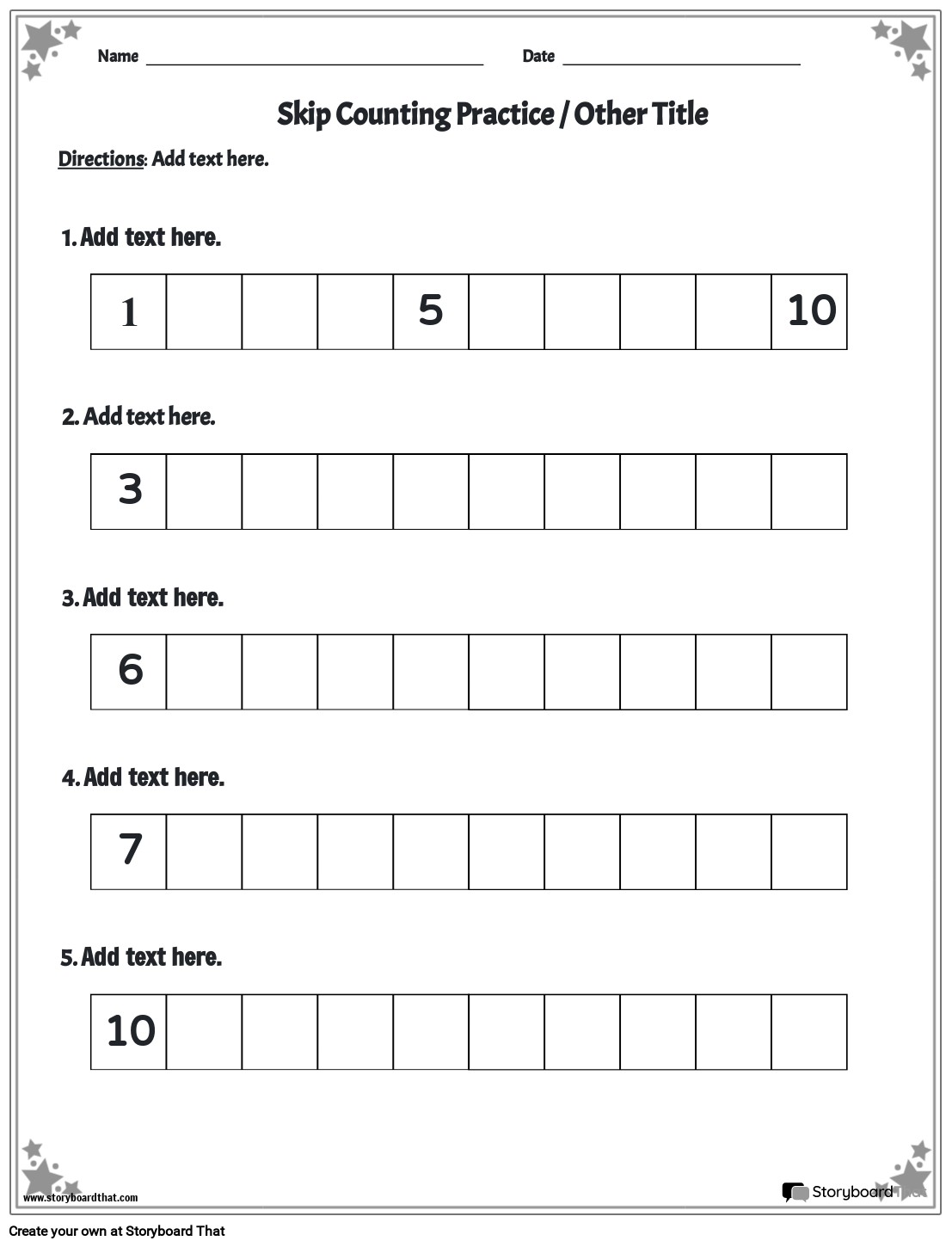 Kindergarten Skip Counting Worksheets Free