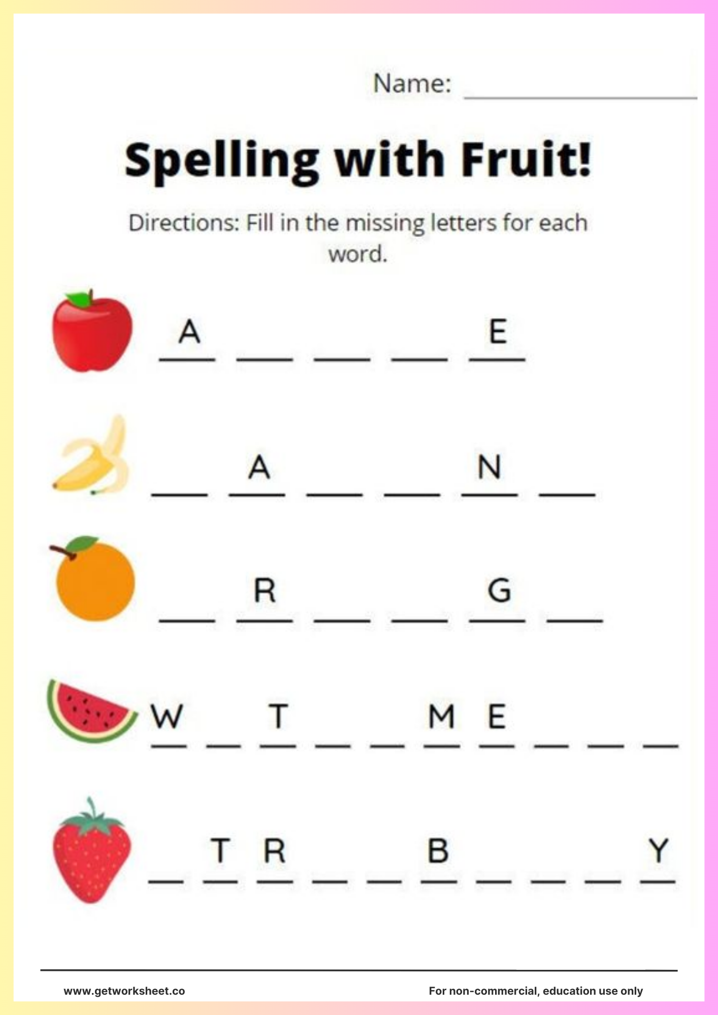 Free Spelling Worksheets Worksheets Get Worksheet