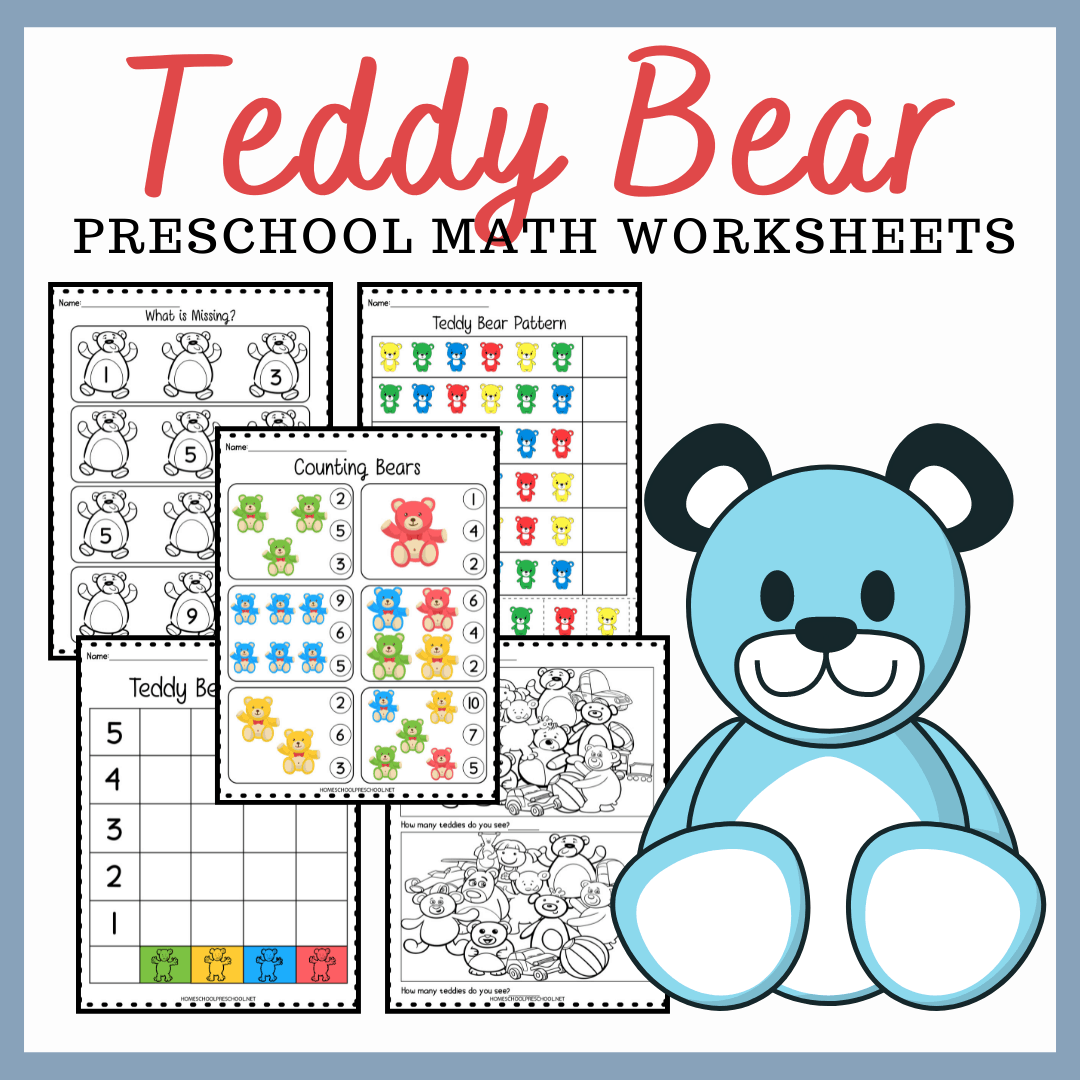 Free Teddy Bear Math Worksheets For Preschoolers