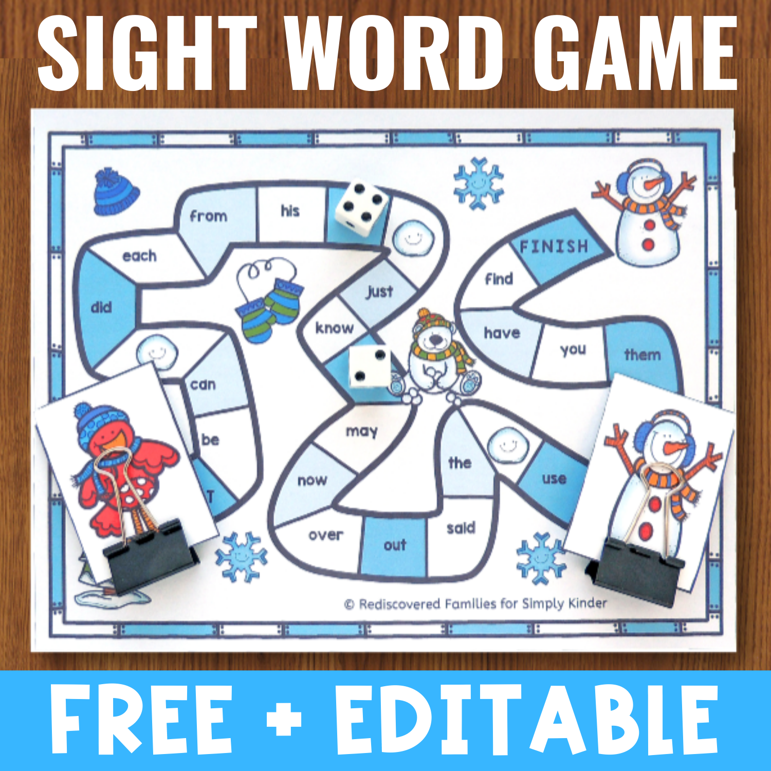 Free Kindergarten Sight Word Now Worksheets