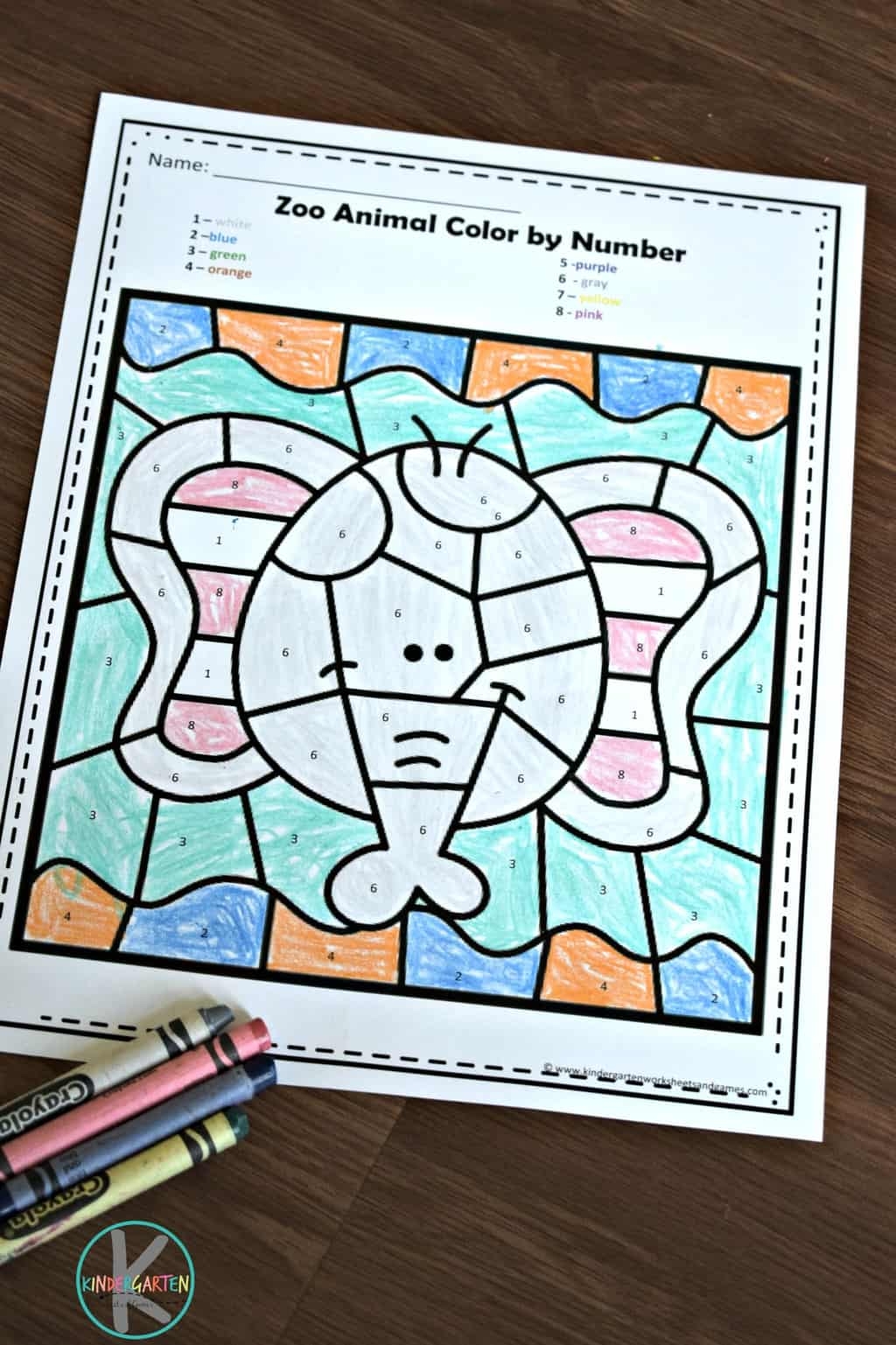 Free Zoo Worksheets For Kindergarten