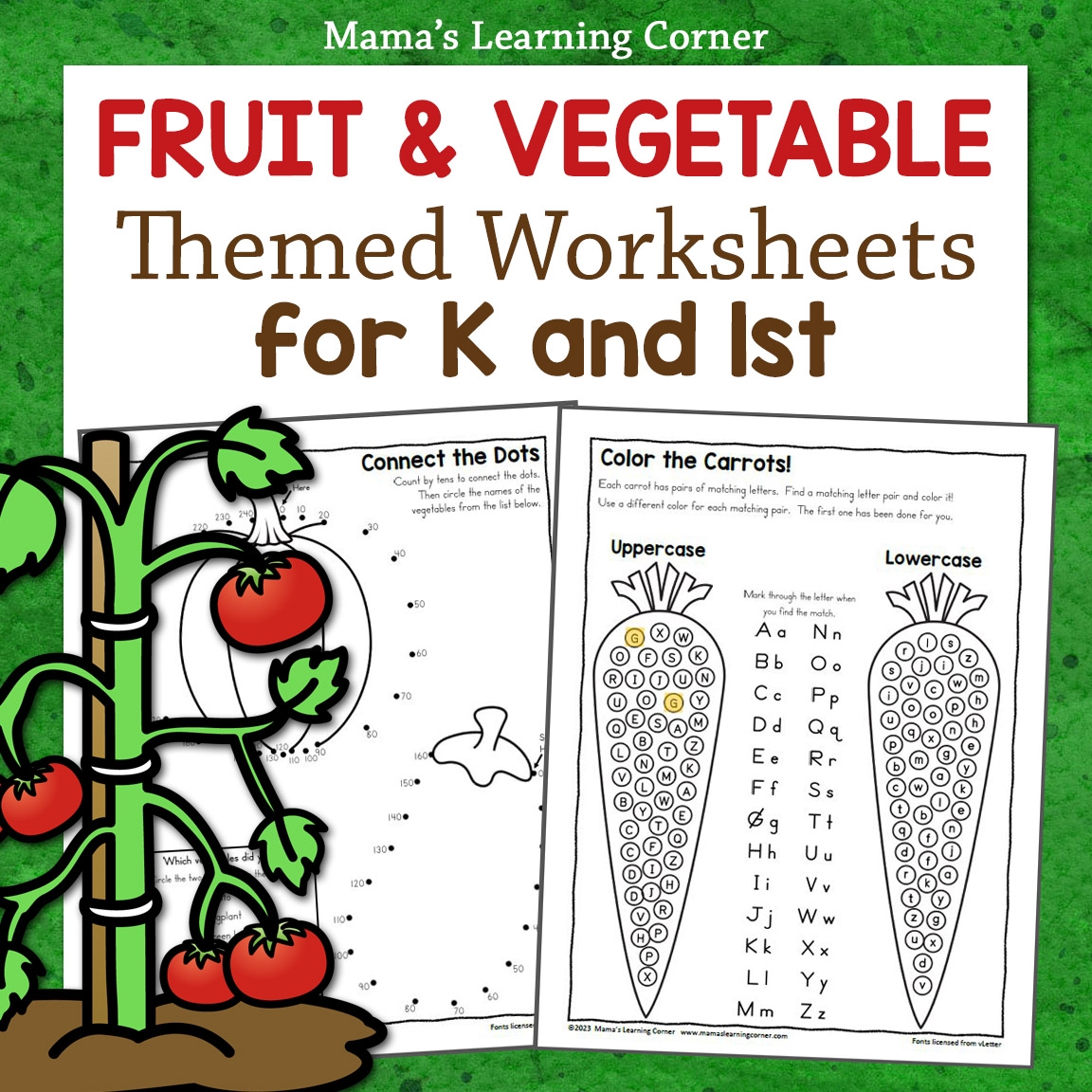Fruit And Vegetable Worksheets For Kindergarten And First Grade Mamas Learning Corner Fruit And Vegetable Worksheets For Kindergarten And First Grade Mamas Learning Corner