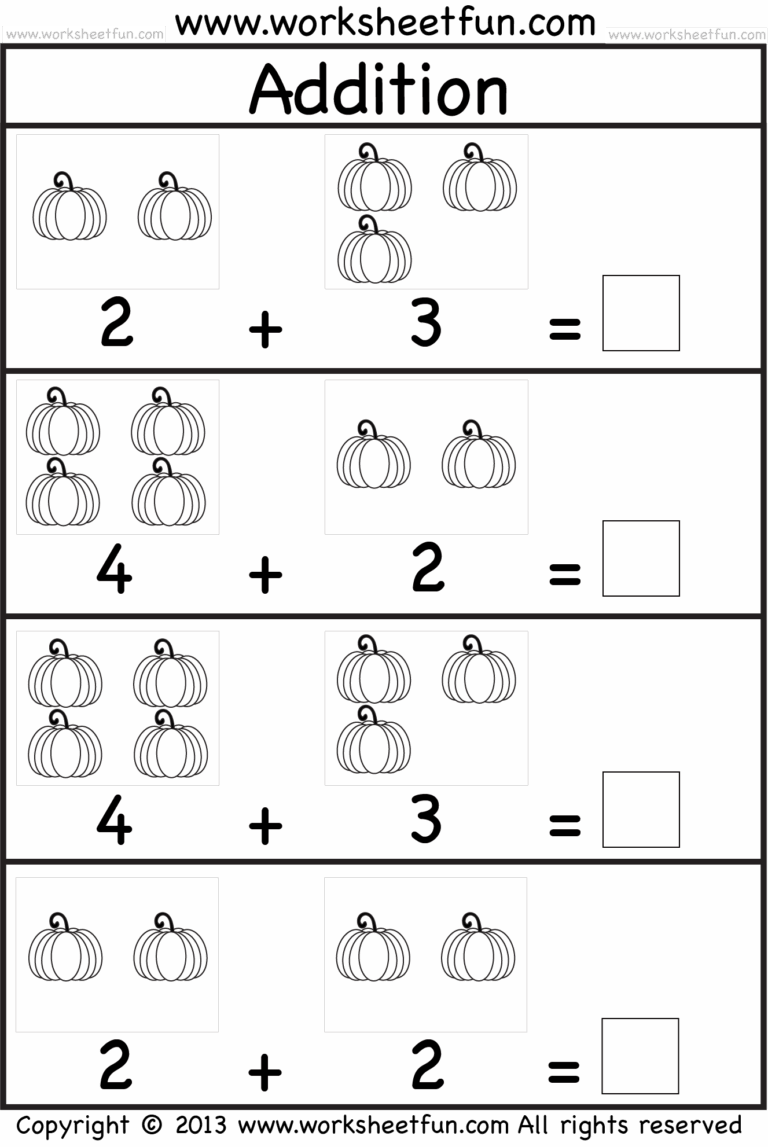 Fun Addition Practice For Kindergarten MySchoolsMath 