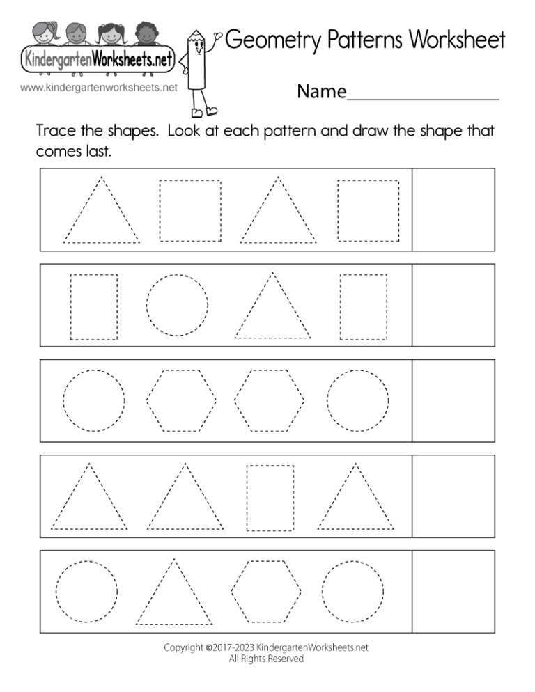 Geometry Patterns Worksheet Free Printable Digital U0026 PDF
