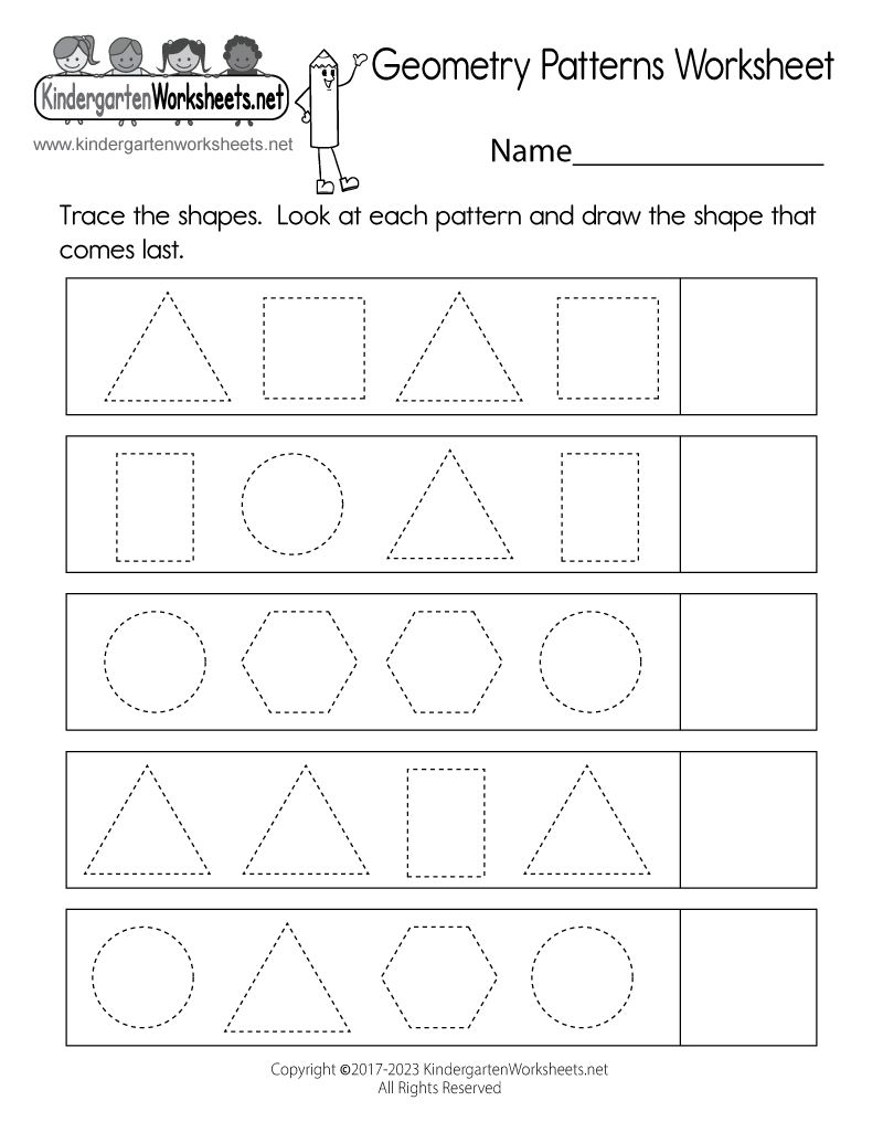 Geometry Patterns Worksheet Free Printable Digital U0026 PDF